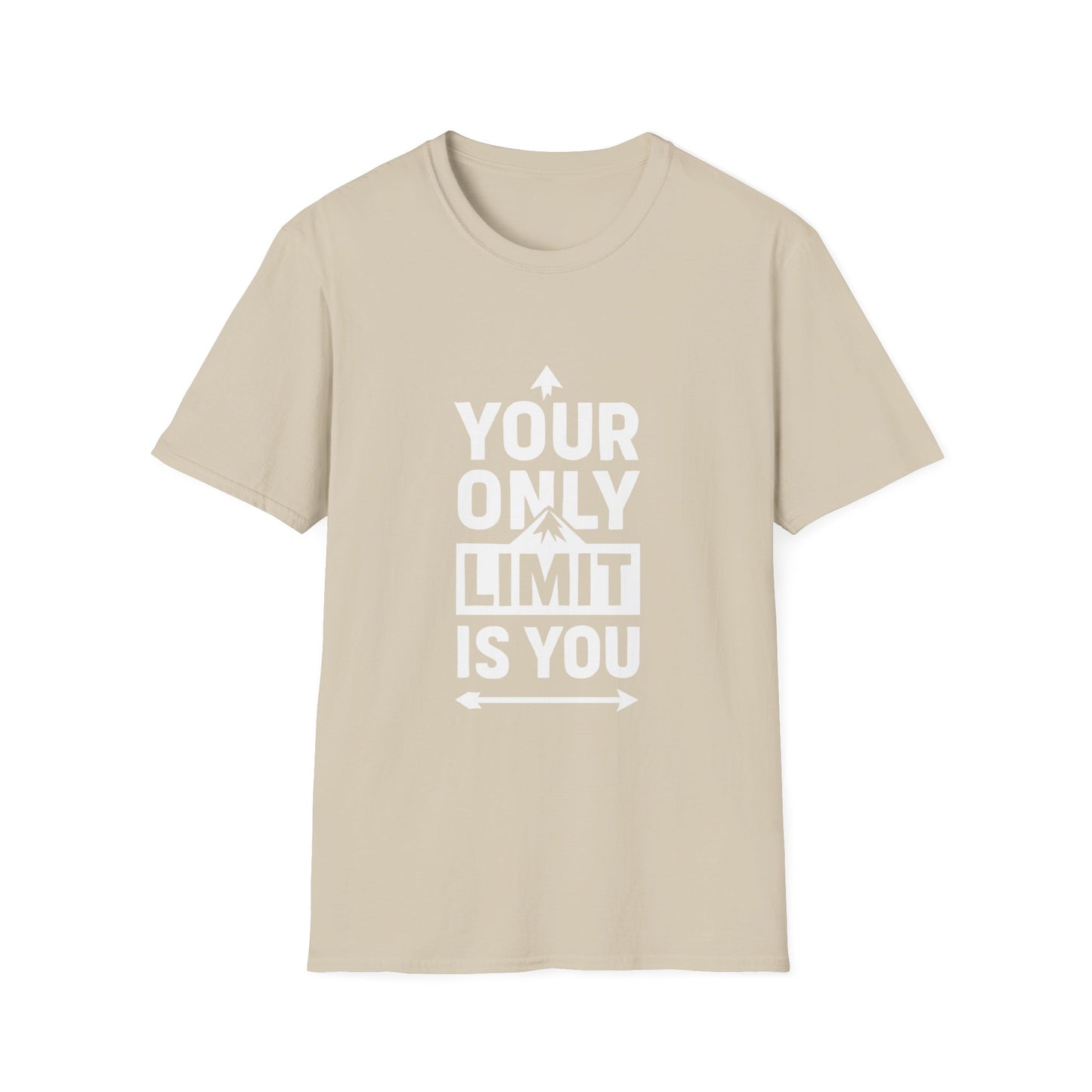 Your Only Limit Is You Motivational T‑Shirt – Inspirational Graphic Tee for Positive Mindset