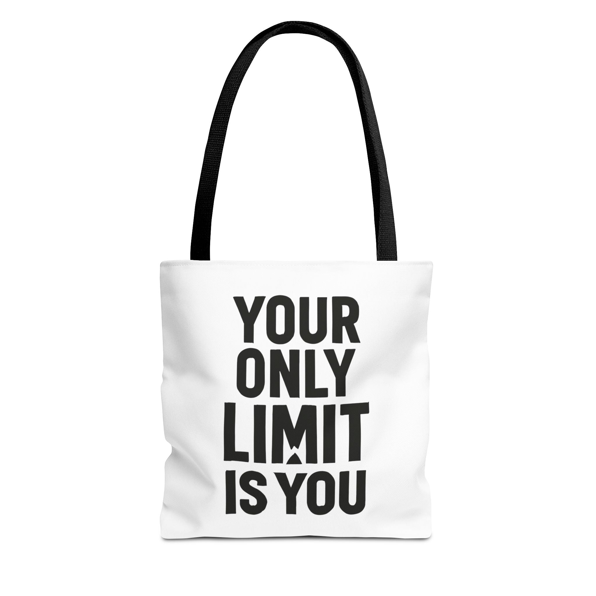 Motivational Tote Bag - "Your Only Limit Is You" Inspirational Canvas Shopper - Positivity Prints
