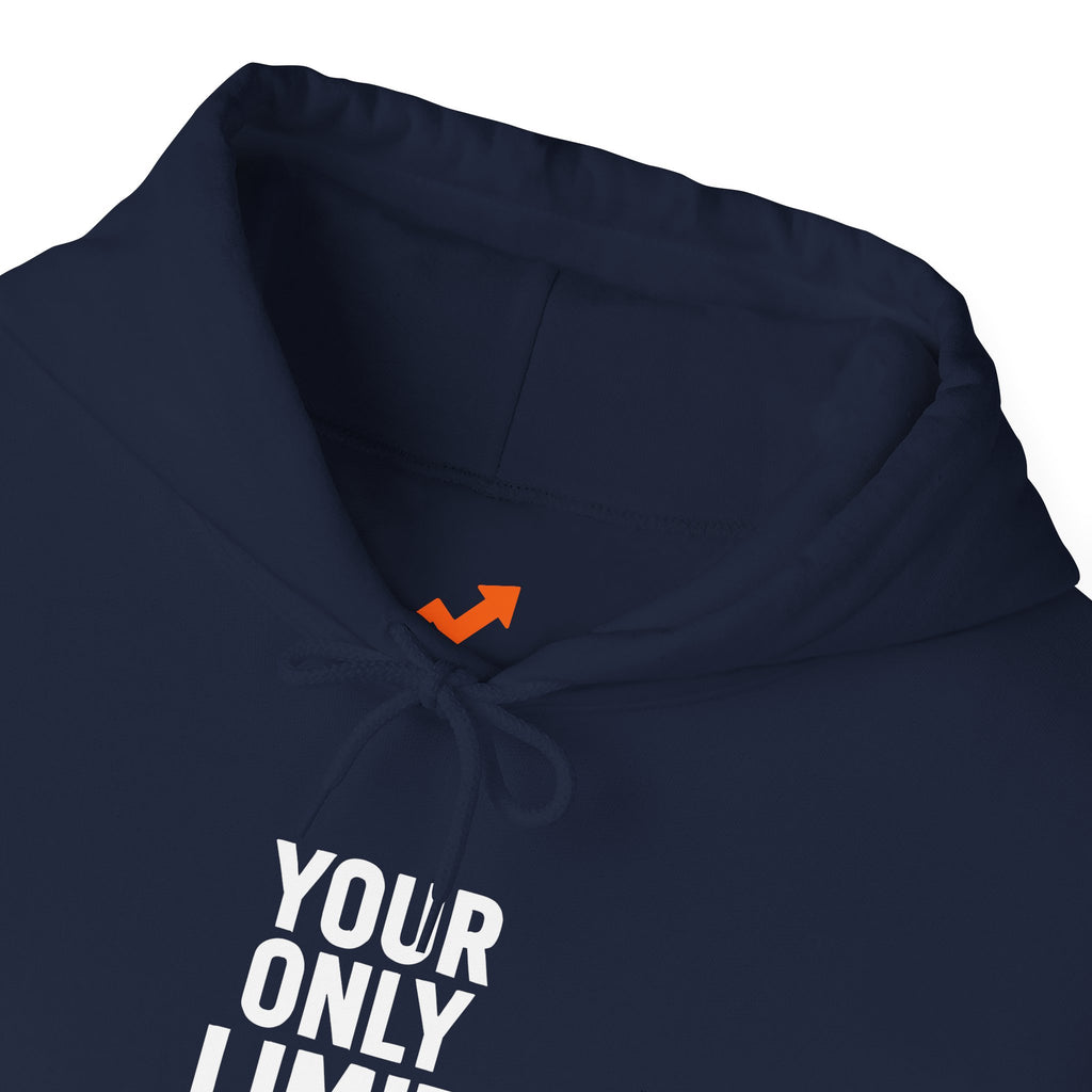 Motivational Hoodie — "Your Only Limit Is You" Inspirational Pullover - Positivity Prints