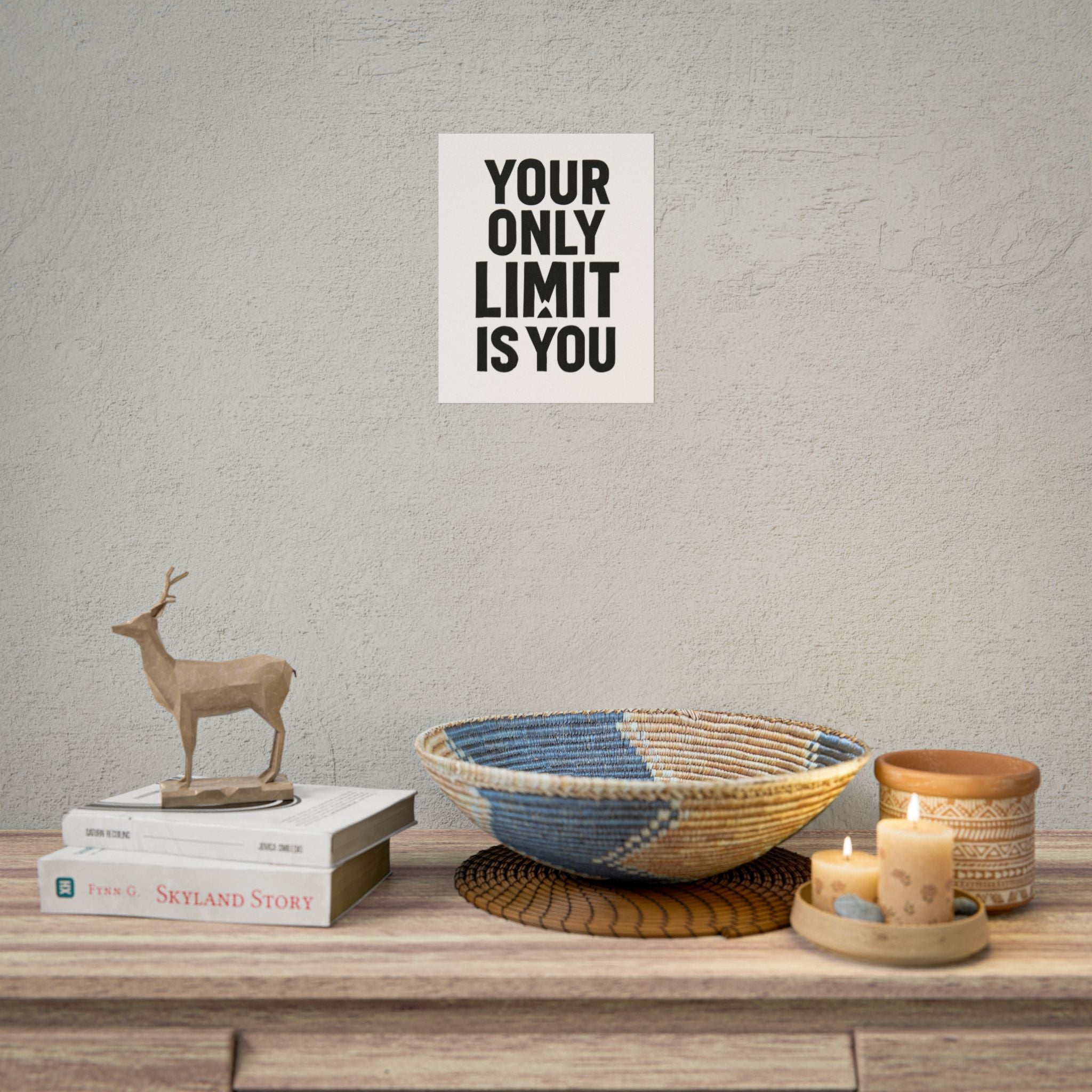 Motivational Poster — "Your Only Limit Is You" Inspirational Wall Art - Positivity Prints