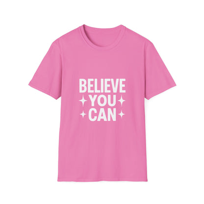 Believe You Can T-Shirt – Self Belief Motivational Quote Tee