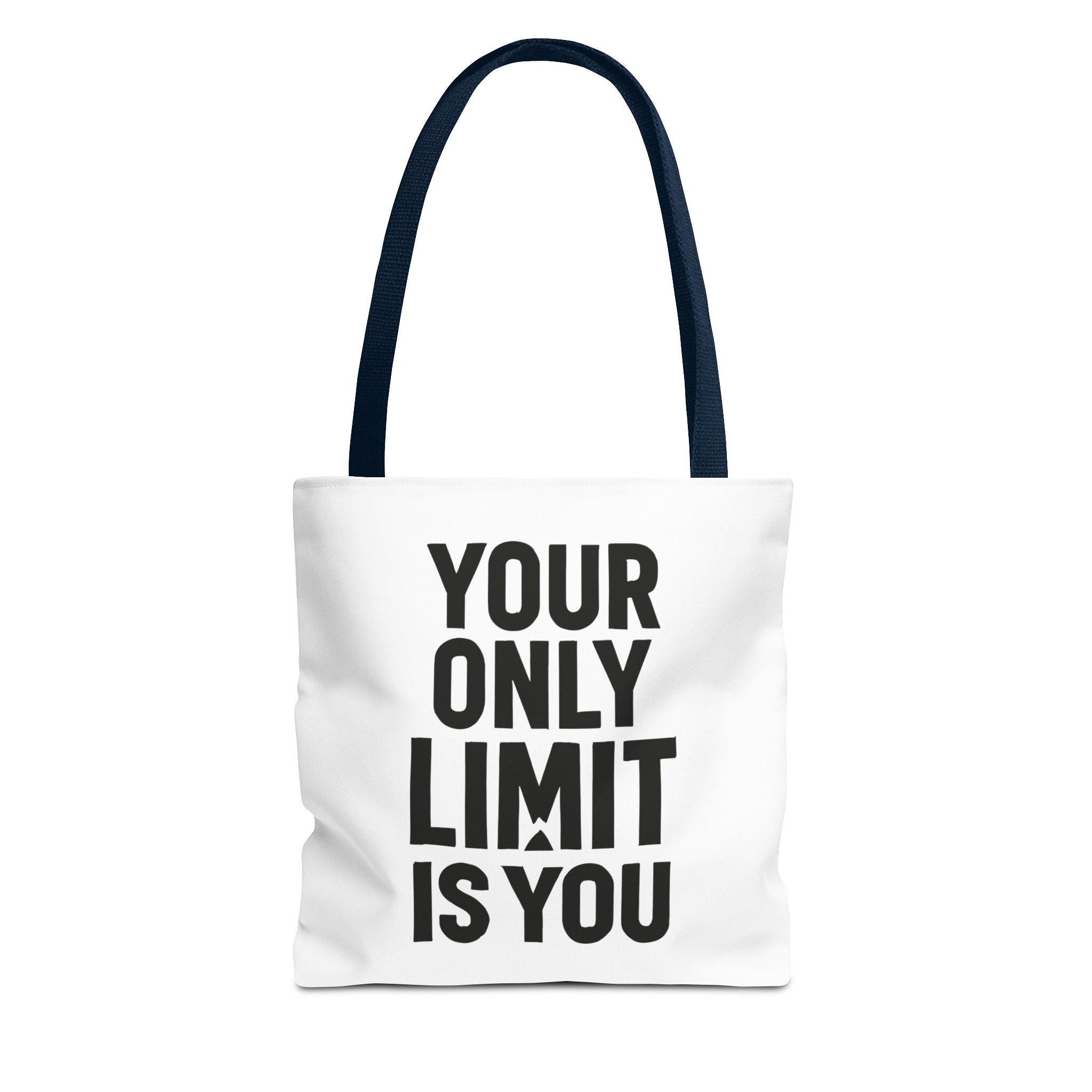 Motivational Tote Bag - "Your Only Limit Is You" Inspirational Canvas Shopper - Positivity Prints