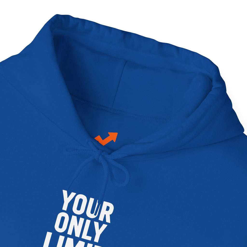 Motivational Hoodie — "Your Only Limit Is You" Inspirational Pullover - Positivity Prints