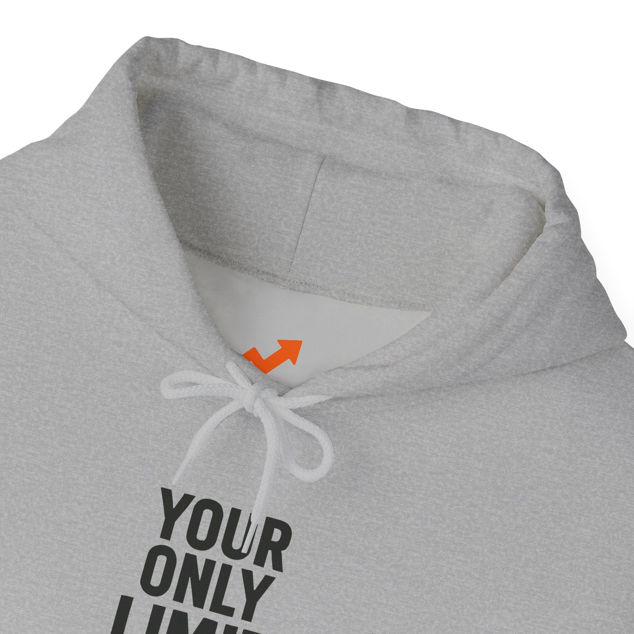 Motivational Hoodie — "Your Only Limit Is You" Inspirational Pullover - Positivity Prints