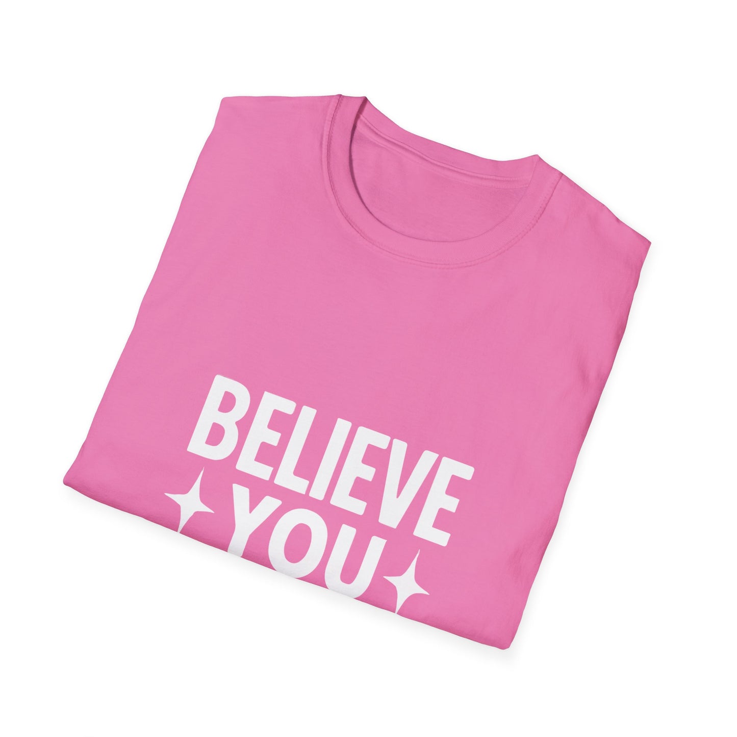 Believe You Can T-Shirt – Self Belief Motivational Quote Tee