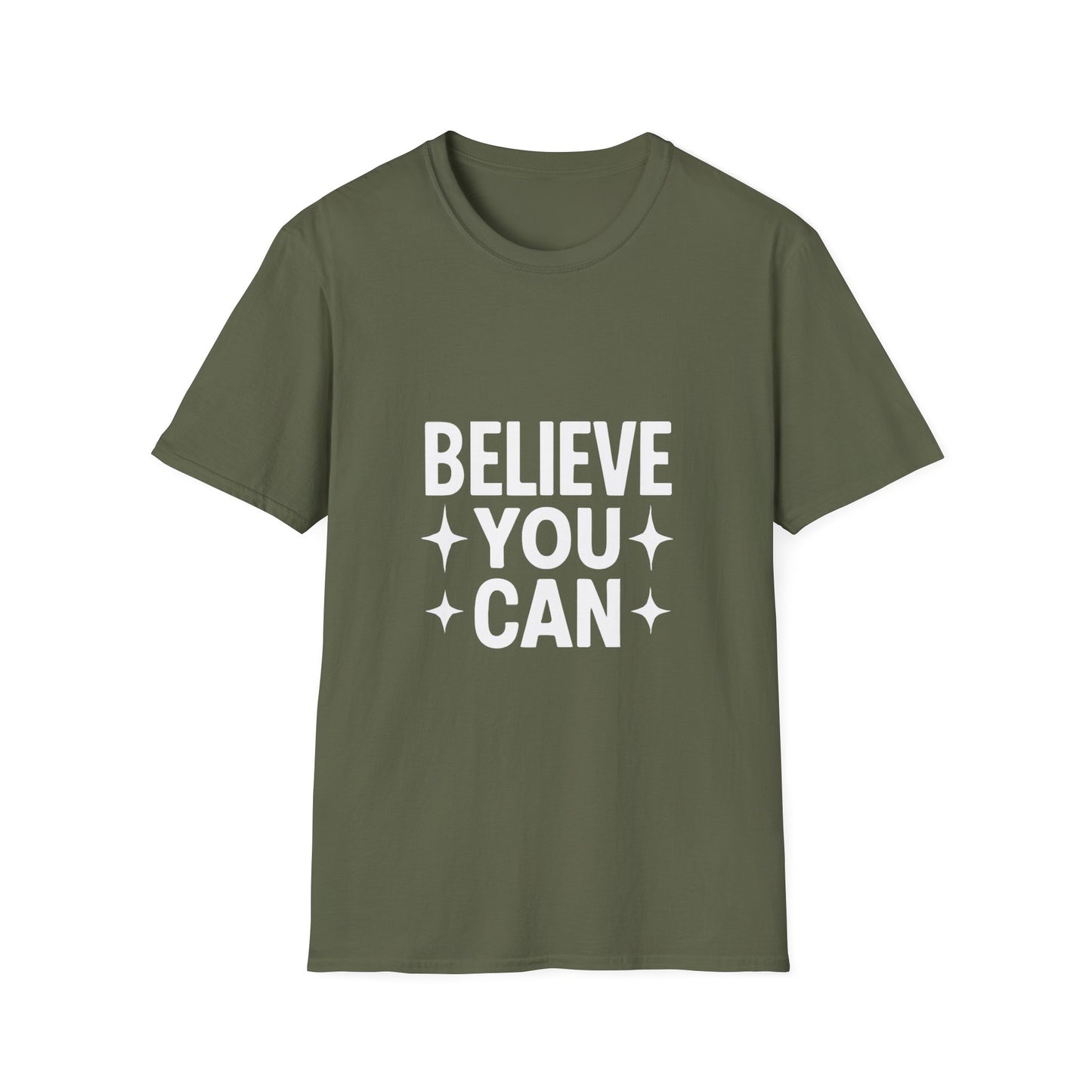 Believe You Can T-Shirt – Self Belief Motivational Quote Tee