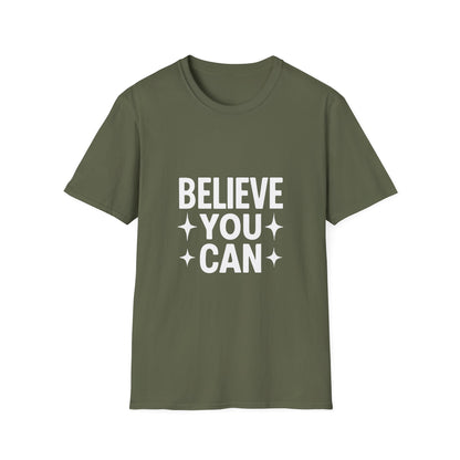 Believe You Can T-Shirt – Self Belief Motivational Quote Tee