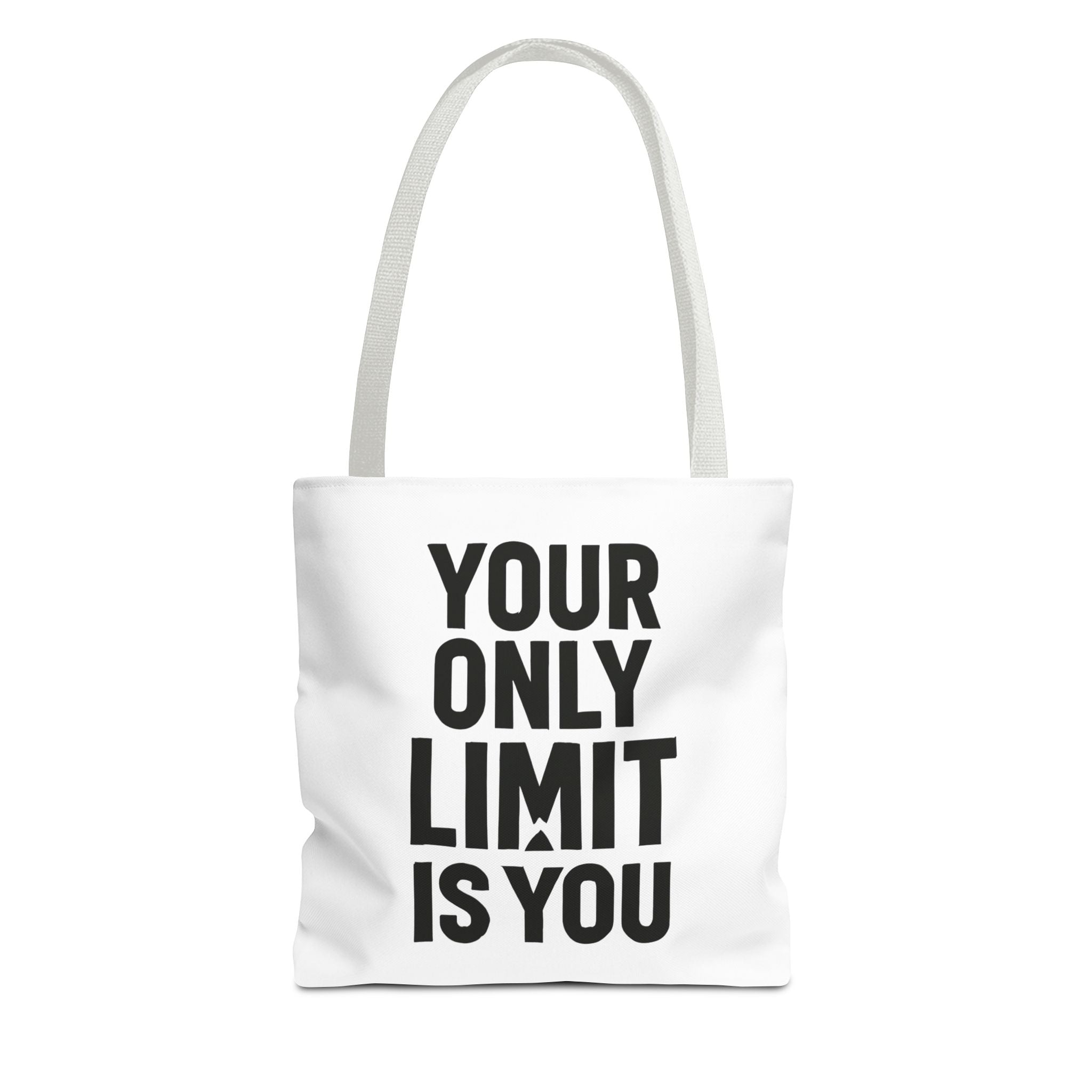 Motivational Tote Bag - "Your Only Limit Is You" Inspirational Canvas Shopper - Positivity Prints