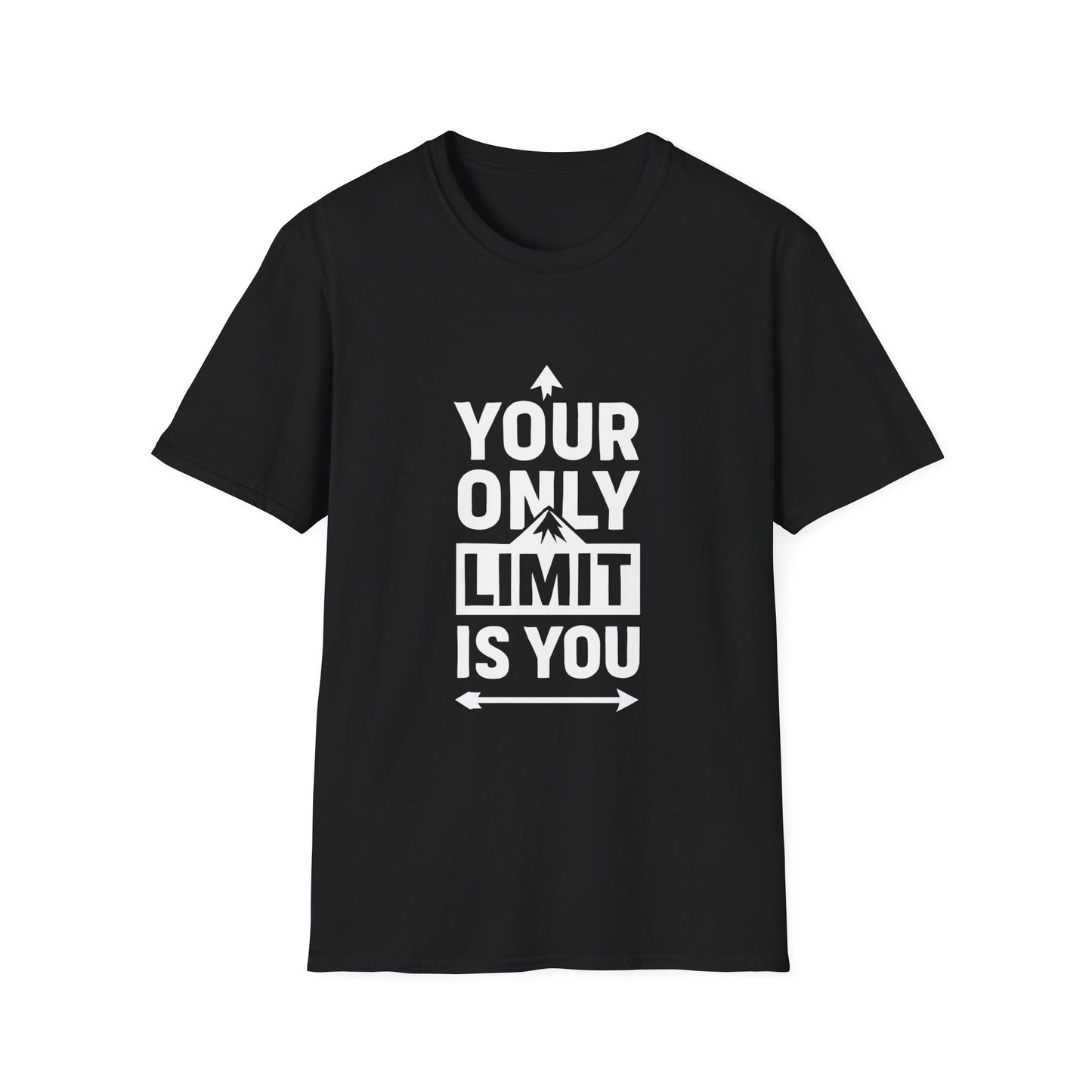 Your Only Limit Is You Motivational T‑Shirt – Inspirational Graphic Tee for Positive Mindset