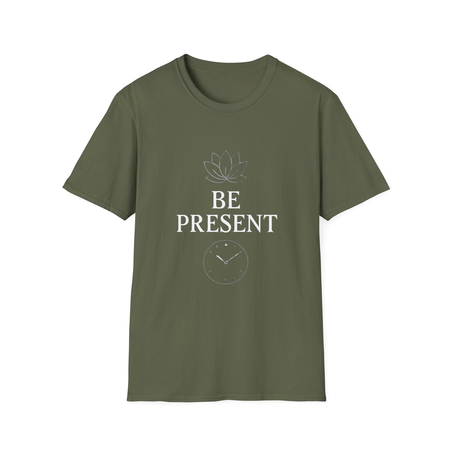 Be Present Motivational T‑Shirt – Inspirational Graphic Tee for Positive Mindset