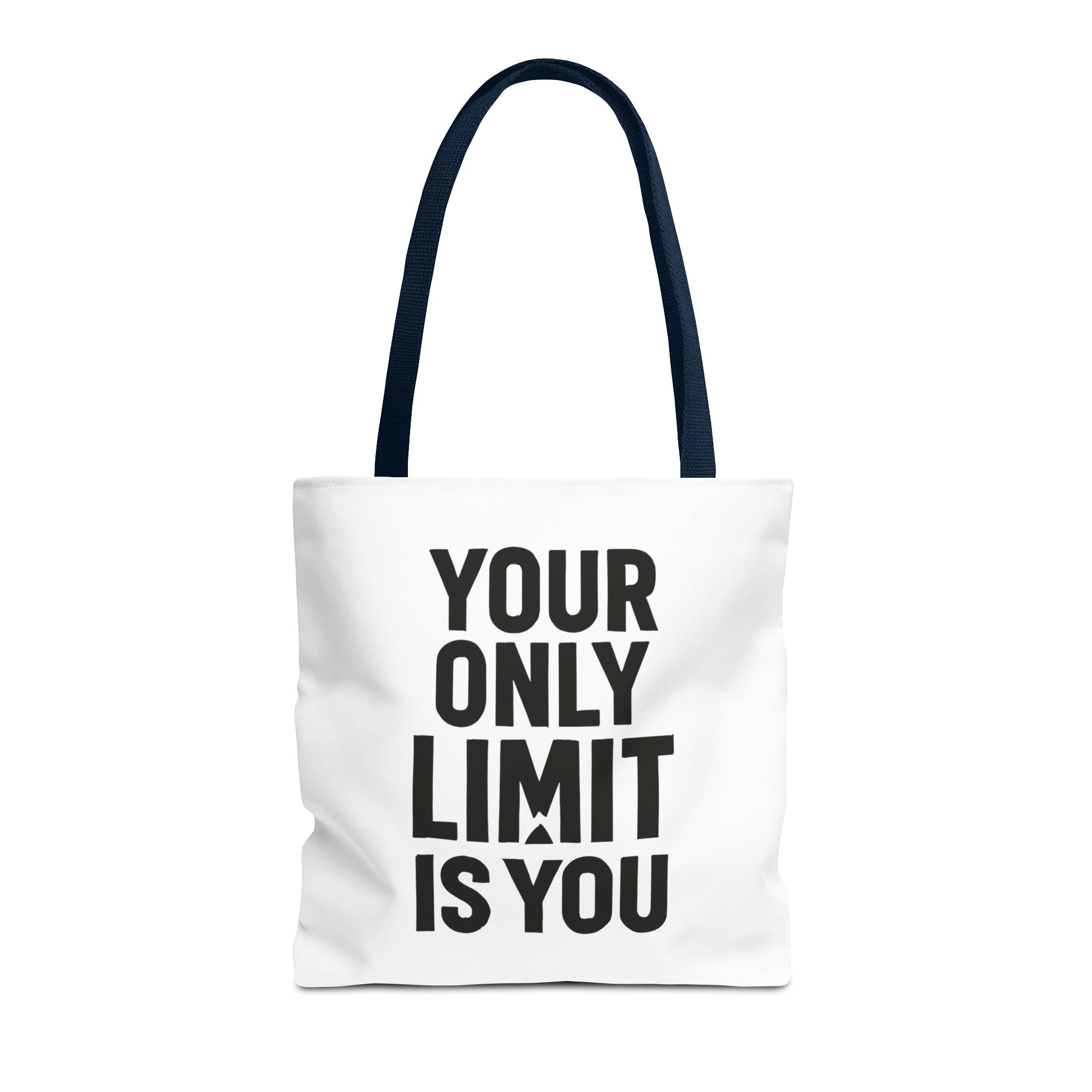 Motivational Tote Bag - "Your Only Limit Is You" Inspirational Canvas Shopper - Positivity Prints