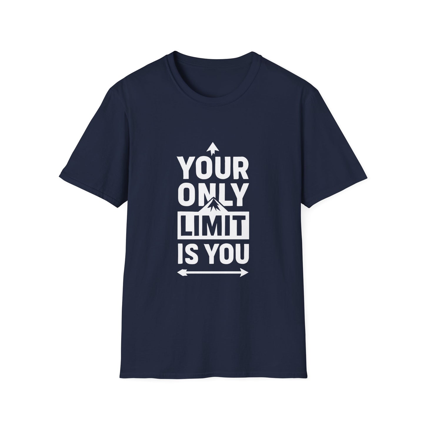 Your Only Limit Is You Motivational T‑Shirt – Inspirational Graphic Tee for Positive Mindset