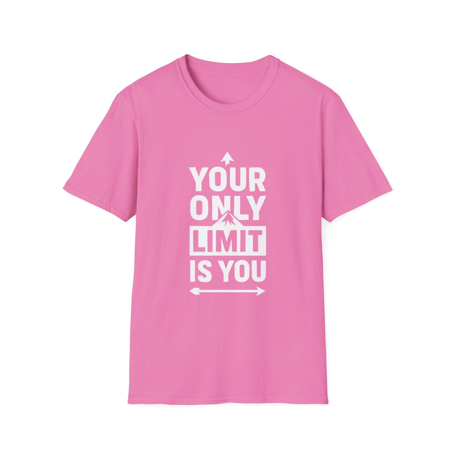 Your Only Limit Is You Motivational T‑Shirt – Inspirational Graphic Tee for Positive Mindset